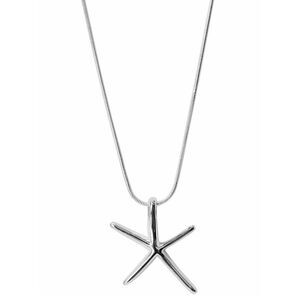 Starfish Pendant Sterling Silver Plated Necklace